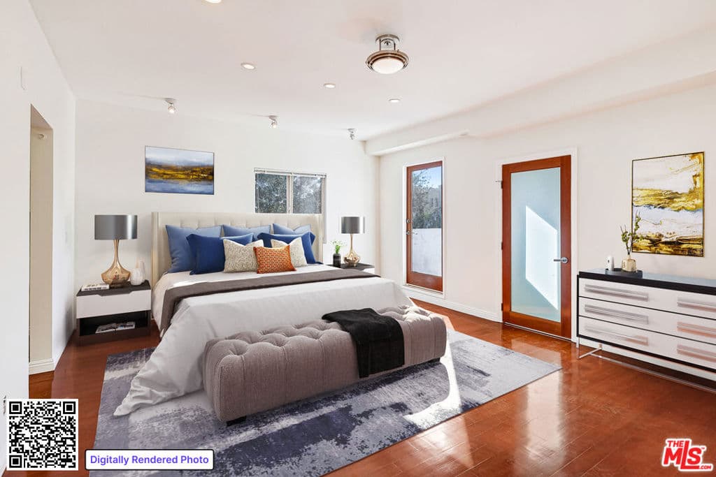 Condominium for rent at 1411 Cloverfield Boulevard B, Santa Monica, CA featuring 2 beds and 2 baths