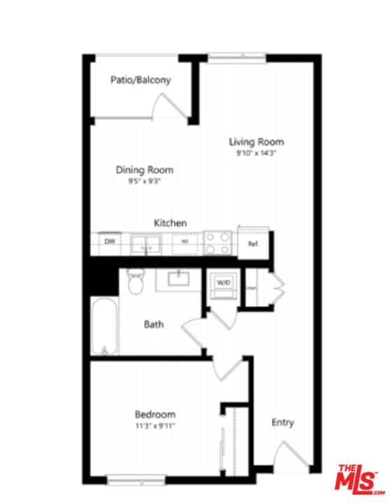 Apartment for rent at 7617 Santa Monica Boulevard 323, West Hollywood, CA featuring 1 bed and 1 bath