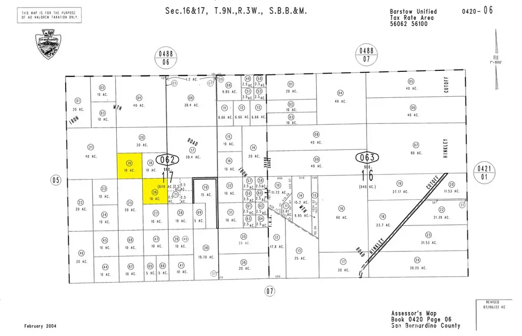 0 Near Iron Mountain Road, Hinkley, CA — listing photo 1