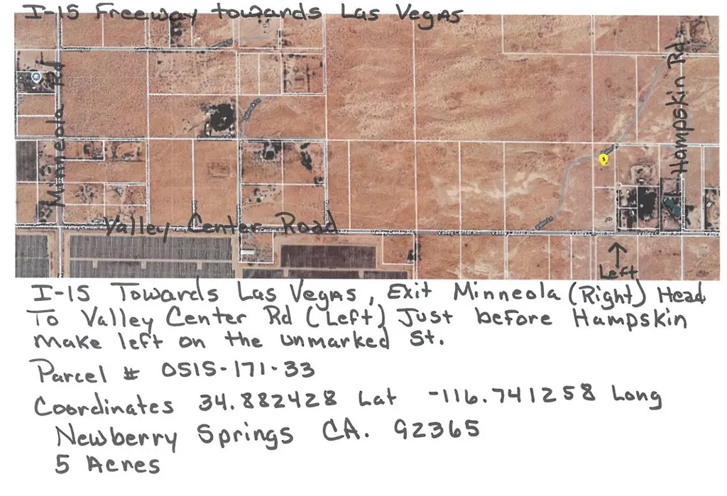 33 Valley Center, Newberry Springs, CA — listing photo 1