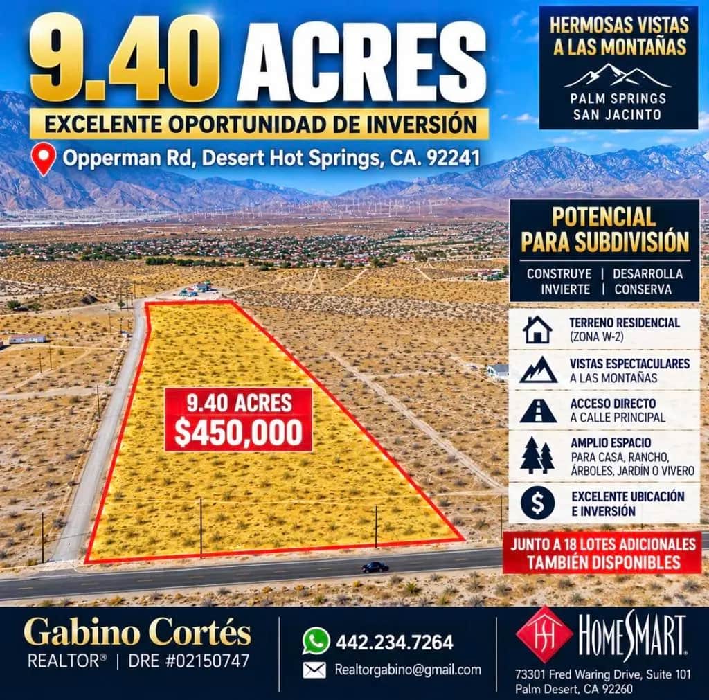 0 Opperman Road, Desert Hot Springs, CA — listing photo 1