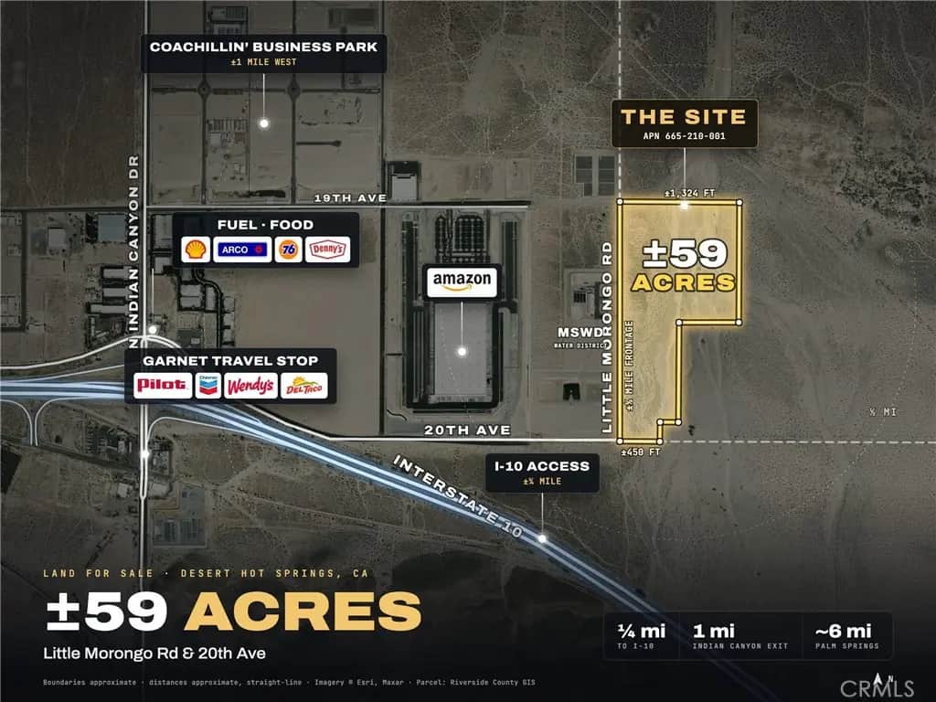 59 Acres Little Morongo/20th, Desert Hot Springs, CA — listing photo 1