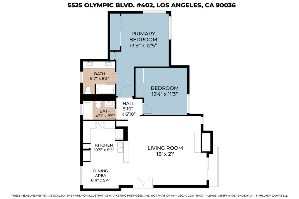 5525 W Olympic Boulevard 402, Los Angeles, CA — listing photo 1