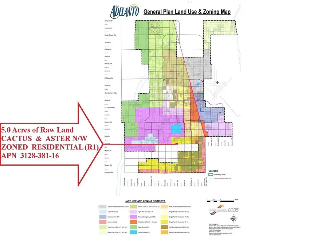0 Cactus & Aster 5-acres Road, Adelanto, CA — listing photo 1