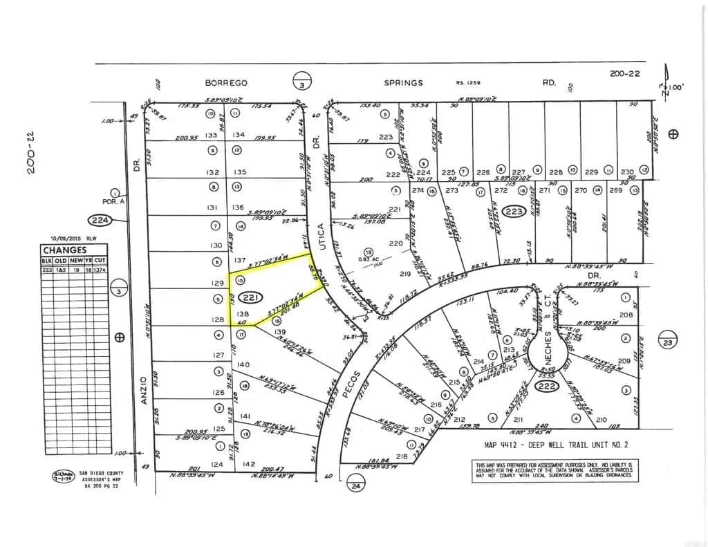 Utica Dr Lot 138, Borrego Springs, CA — listing photo 1