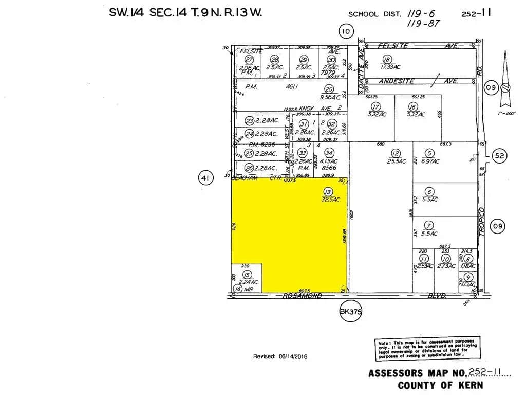 60 St. West & Rosamond Boulevard, Rosamond, CA — listing photo 1